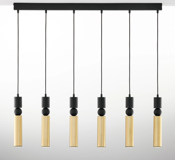 Nowoczesna Lampa wisząca ALAS wys. 120cm 6xG10 14W IP20 | Złoty