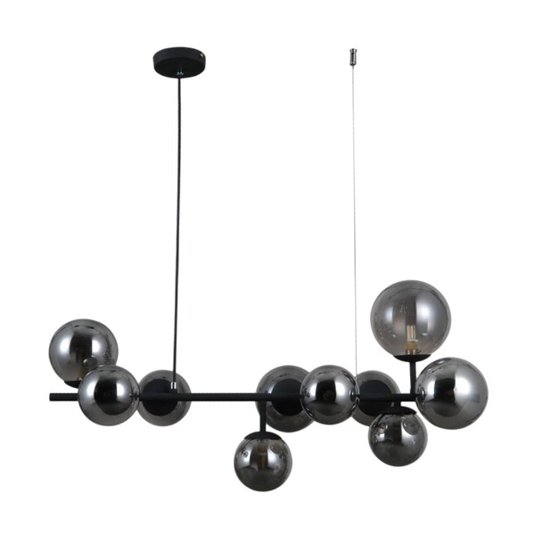 Lampa wisząca FRONTERA dł. 80cm 10xG9 | czarny