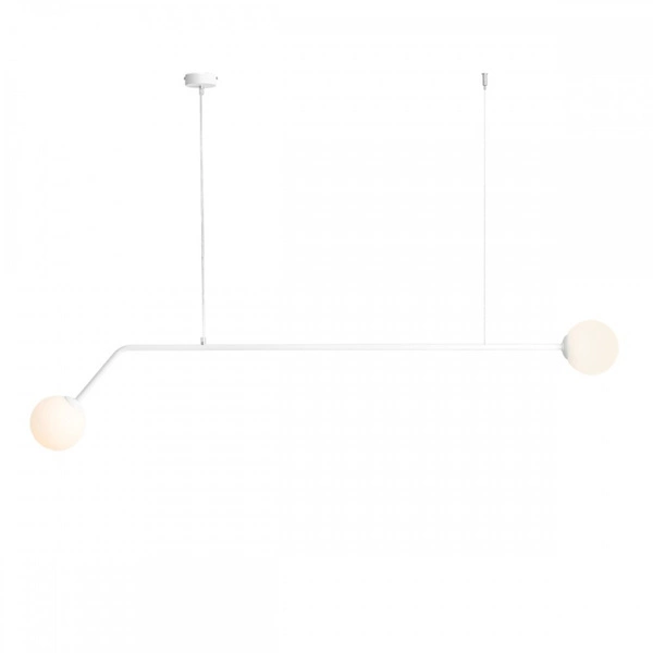 Aldex Lampa wisząca PURE 1064H, biała, 2x40W E14