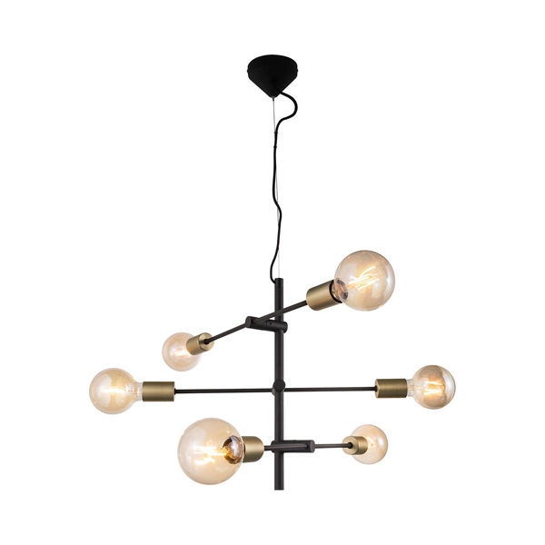 Lampa wisząca JOSEFINE E27 25W Metal | Czarny