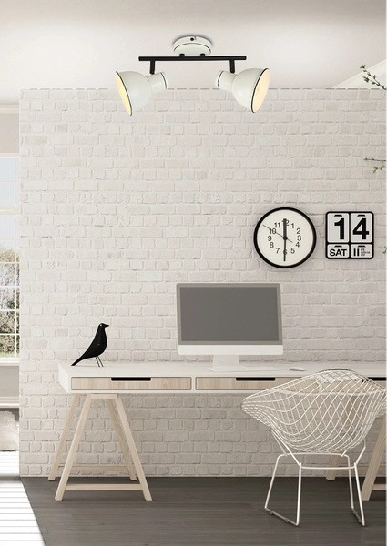 Lampa sufitowa ZUMBA 2xE14 biały/czarny 92-72139