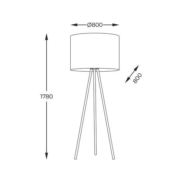 3112 NALLU LAMPA PODŁOGOWA BIAŁA