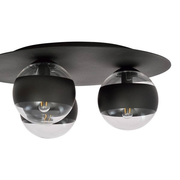 Lampa sufitowa Emibig SOLAR 3 Czarny/STRIPE 1129/3