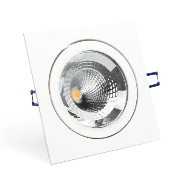 Oprawa wpuszczana PRESCO SQ 6W ciepła 3000K szer. 9,2cm