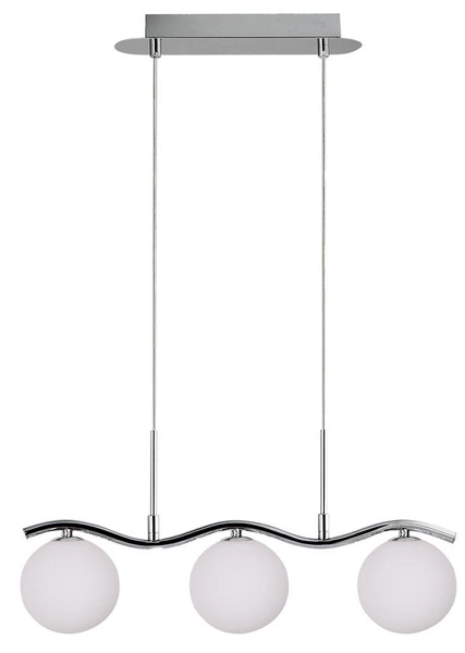 Lampa wisząca RAMON, 33-01405, chrom/biały, 3x40W G9