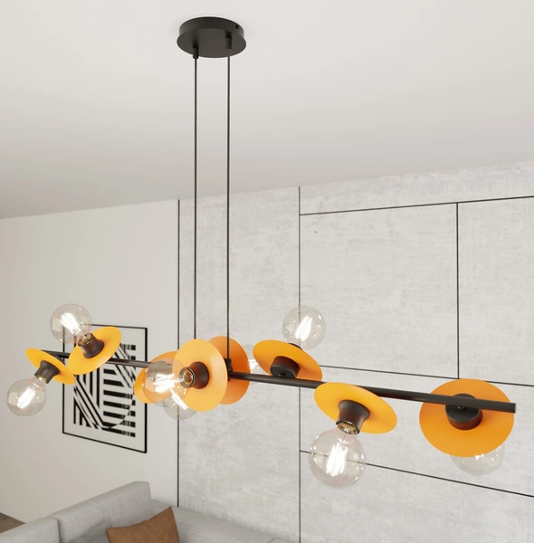 Lampa wisząca Emibig TOKEN 8 BL ORANGE 1428/8