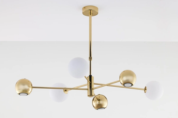 Nowoczesny Żyrandol MOKA wys. 47-69cm 3xG9 3xGU10
14W IP20 | Złoty