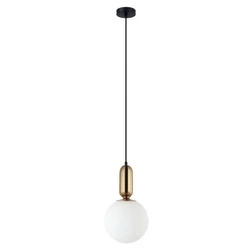 Lampa wisząca ALDEVA śr. 20cm E27 | brąz antyczny