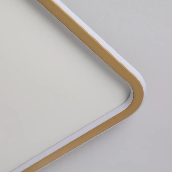 Plafon LED 30W Kwadratowy Złoty CCT 3000K/4000K/6000K 40x40cm Abruzzo Angelo