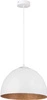 Lampa wisząca DIAMENT biało - miedziana 35cm