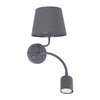 Nowoczesny kinkiet MAJA GRAY 2536 1xE27 + GU10 2536