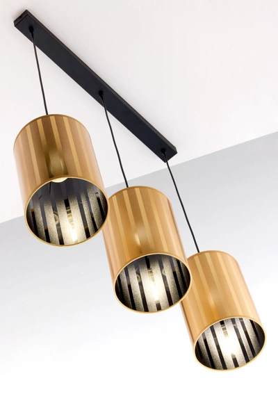 Klasyczna Lampa wisząca CORTINA wys. 100cm 3xE27 15W IP20 | złoty