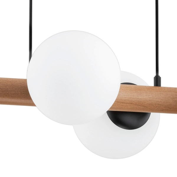 Lampa wisząca ALFA ARAGON DREWNIANA 4xE14 38cm | 63095