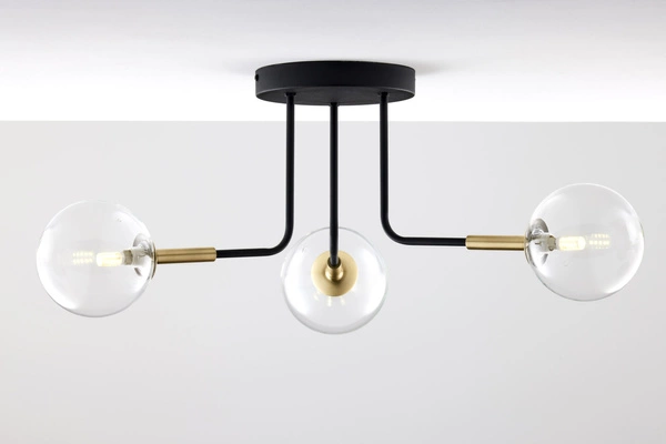 Nowoczesna Lampa sufitowa BURANO wys. 31cm 3xG9 14W IP20 | Złoty