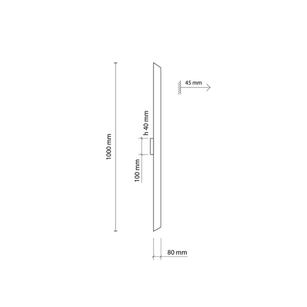NAVI WHITE LONG KINKIET LED 4511