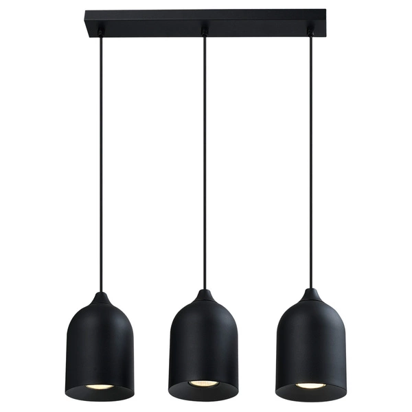 Metalowa lampa wisząca Nilo czarna 3xGU10