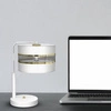 Lampka stołowa ULTIMO WHITE, MLP7354, biały/transparentny/złoty, 1x60W E27