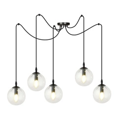 Lampa wisząca Emibig GIGI 5 BL TRANSPARENT 936/5