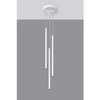 Lampa Wisząca PASTELO 3P Biała Stal, SL.0467