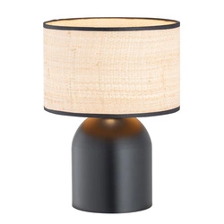Lampa biurkowa Emibig ASPEN LN1 Czarny/RATTAN 1324/LN1
