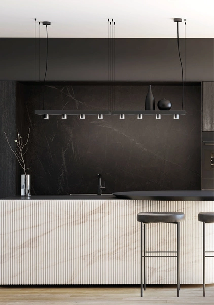 Lampa wisząca z półką na doniczki PLANT BLACK do 7kg | czarny 9381