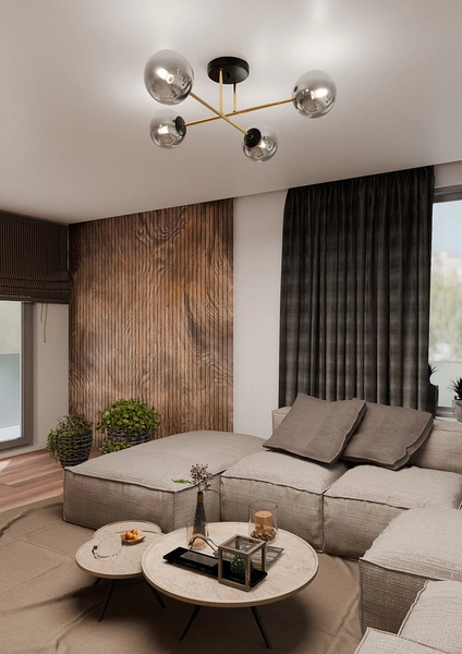 Lampa sufitowa Emibig MAGNUM 4 BL GRAFIT 1269/4