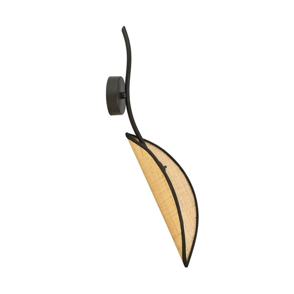 Kinkiet Emibig LOTUS K1 Czarny/RATTAN 1108/K1