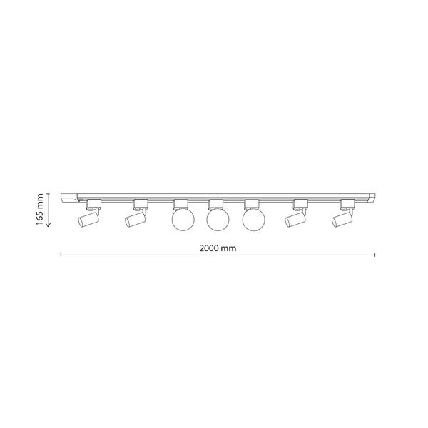 Zestaw szyno przewód 1faza TRACER SET BLACK 13 10452