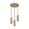 Pipe Lampa Wisząca Incl, 3xGU10 LED 5W Dąb Olejowany/Antracyt 1551374R