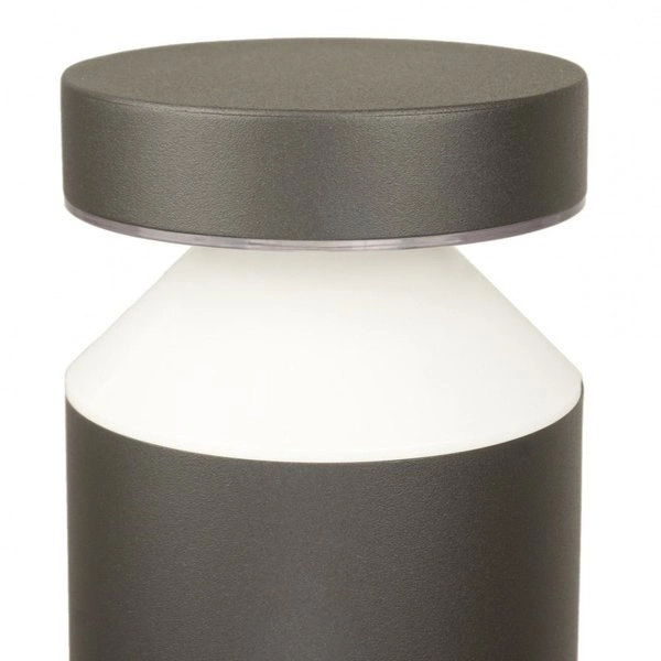 Nowoczesny kinkiet zewnętrzny LED DELTA DL-K100 | ciemny popiel