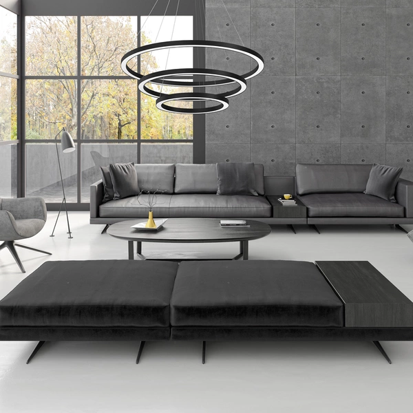 Lampa wisząca GALAXIA, ML8424, czarna, 85W LED, barwa ciepła 3500K