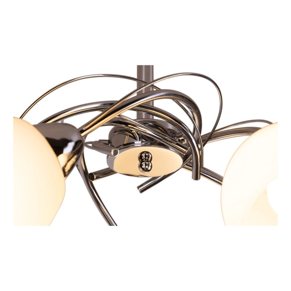 Lampa sufitowa Pisa 5xE27 Max.60W Chromowany metal/białe szkło 8280528