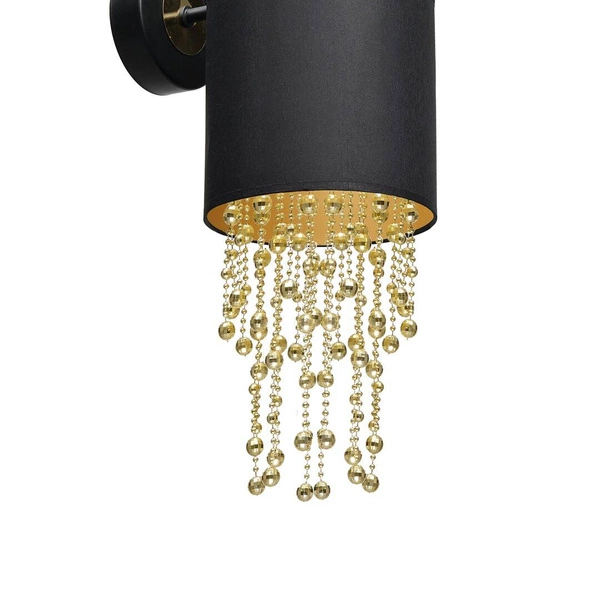 Nowoczesny kinkiet ALMERIA BLACK/GOLD 1xE27 MLP6438