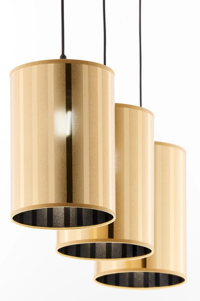 Klasyczna Lampa wisząca CORTINA wys. 100cm 3xE27 15W IP20 | złoty