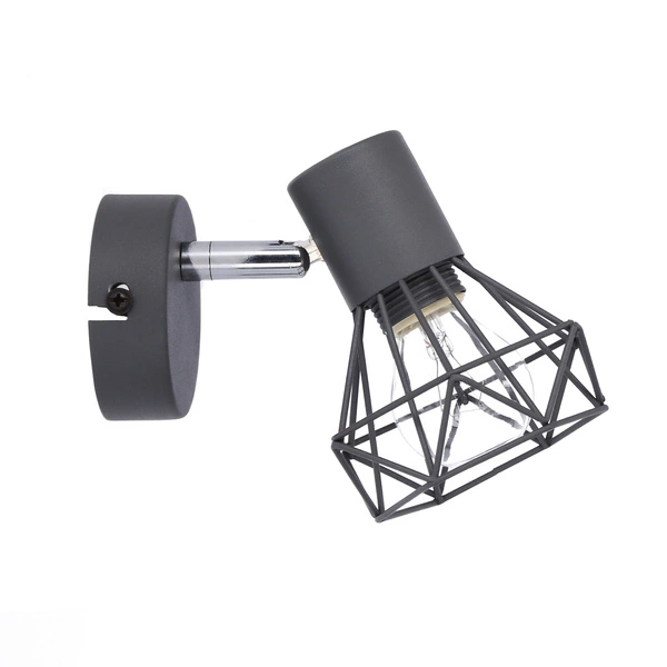 Kinkiet VERVE 91-60969 matowy szary 1xE14