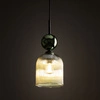 SOPHIA GREEN COGNAC LAMPA WISZĄCA 1XE14