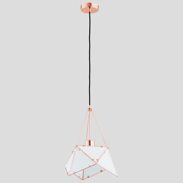 Lampa sufitowa ROMBUS MIEDŹ 30cm