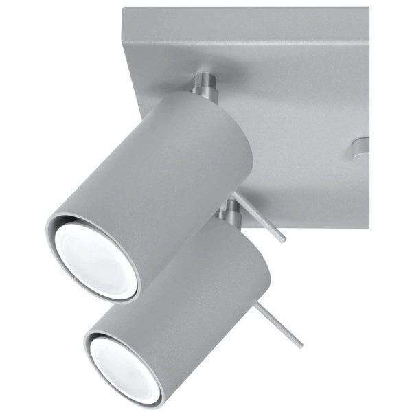 Plafon RING 4 punktowy Stal kolor szary 40W, SL.0452