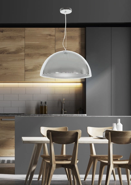 Nowoczesna lampa wisząca DORADA 30 cm 31-26361 chrom 1x60W E27