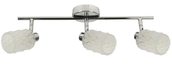 Lampa sufitowa/ścienna TRANS listwa 93-03768 chrom 3xG9