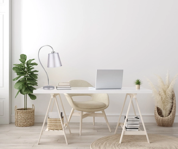 Lampa gabinetowa/stołowa/nocna LUK 41-70760, chromowa, 1x40W E14