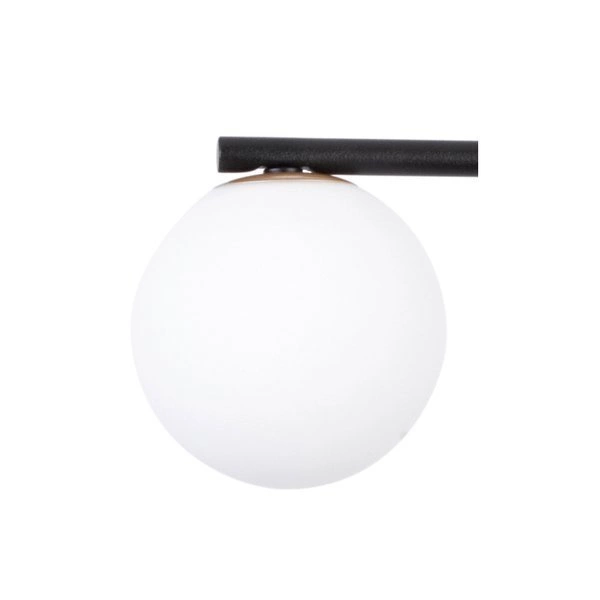 Lampa ścienna, szklana kula GAMA KINKIET czarny 33194
