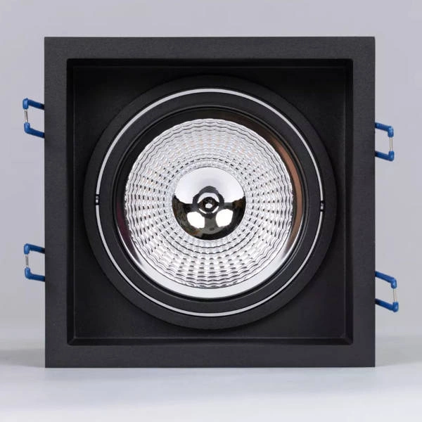 Oprawa wpuszczana oczko sufitowe CROSTI LANA SQ L szer. 17cm | czarny