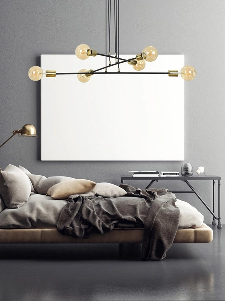 Lampa wisząca Emibig VESIO 6 Czarny 785/6