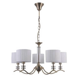Lampa wisząca FERLENA śr. 66cm 5xE14 | brązowy