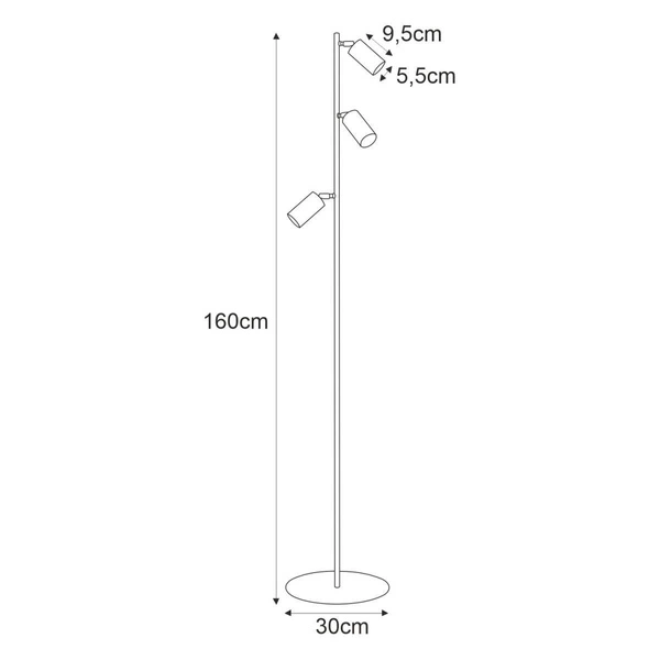 Lampa podłogowa K-4409 z serii MONTI