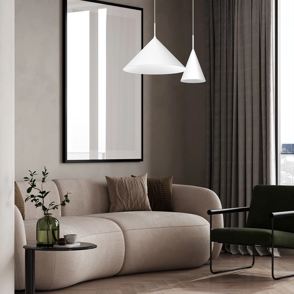 Lampa wisząca CAPITAL WHITE Ø46cm 1xGX53