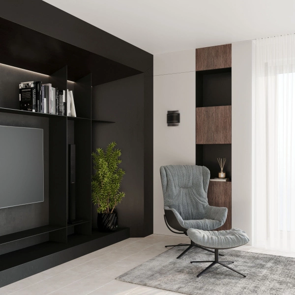 Kinkiet HESTIA SL.0981 czarny 1xG9