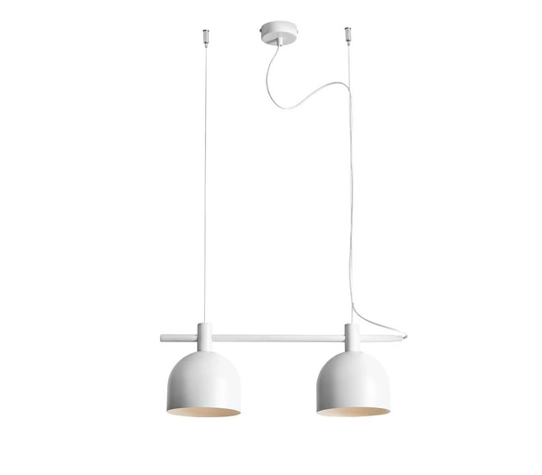 Aldex Lampa wisząca BERYL 2, 976H, biała, 2x60W E27