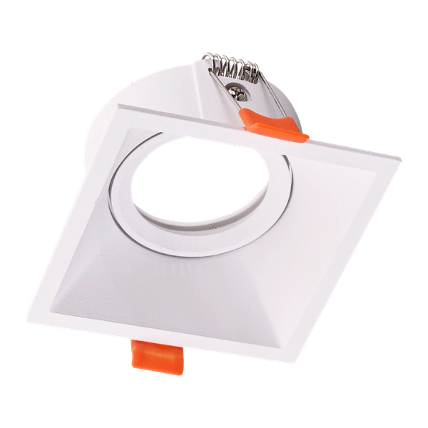 Oczko Sufitowe Podtynkowe Kwadratowe Ruchome, MLOS7241, białe, 1x50W GU10